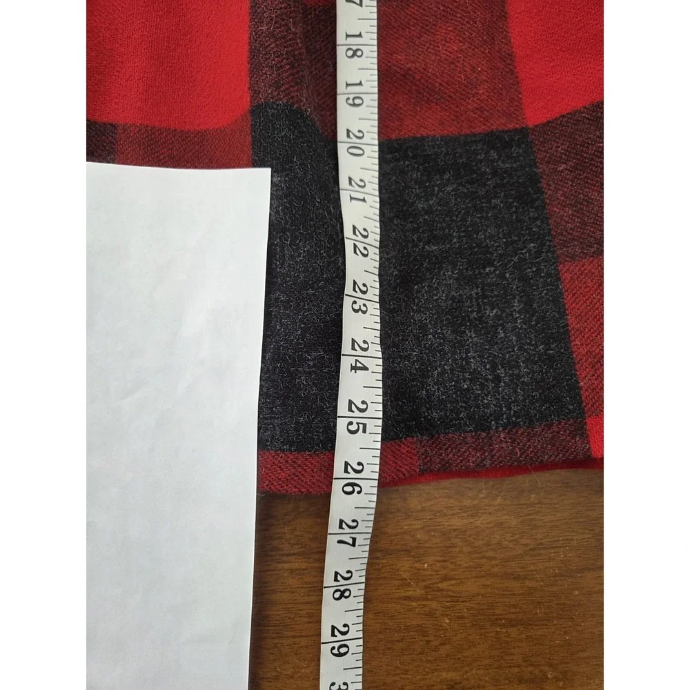 Vtg The Us Clothing Co Wool Blend Tartan Plaid Pleated Skirt Women's‎ 11/12